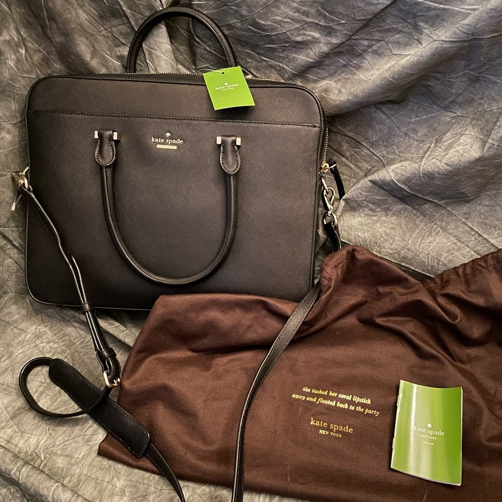 Kate Spade Saffiano Black 13” Laptop Bag